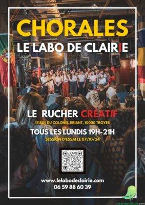 ANNULÉE! LA CHORALE DU LABO DE CLAIRIE arrive à TROYES - 0