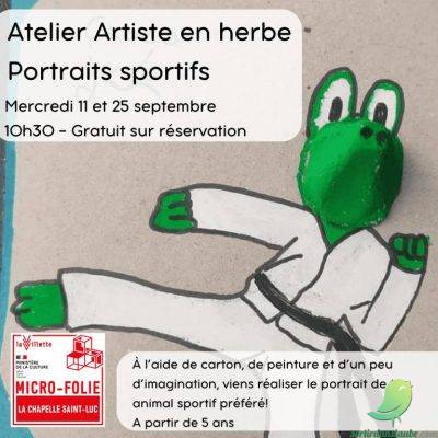 Atelier Artistes en herbe: Portraits sportifs - 0