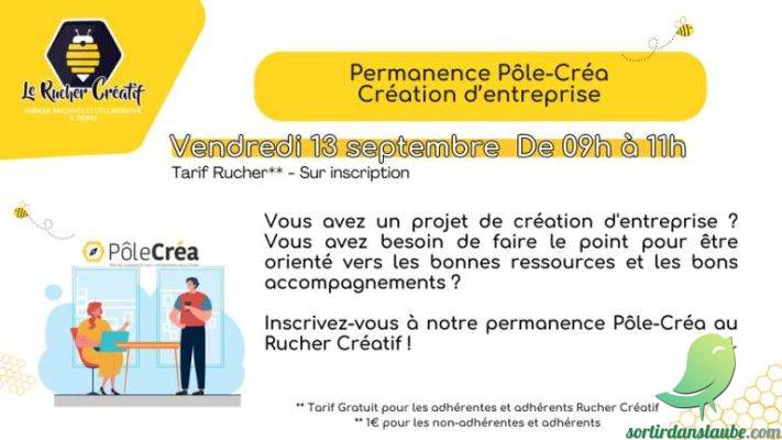 Permanence Pôle-Créa création d’entreprise - 0