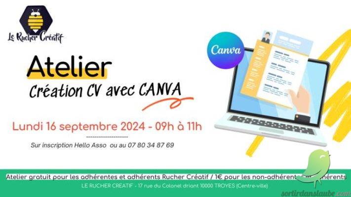 Atelier Créer votre CV avec CANVA - 0