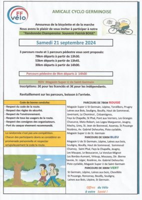 Randonnée Cyclo et marche la Patrick BOGE - 0