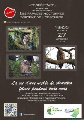 Conférence: « Les rapaces nocturnes sortent de l&rsquo;obscurité » - 0