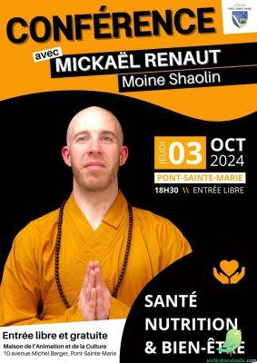 CONFÉRENCE : Mickaël Renaut, Moine Shaolin - 0
