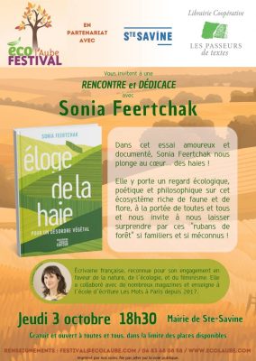 « Eloge de la haie. Pour un désordre végétal » avec Sonia Feertchak, rencontre et dédicace - 0