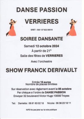 Soirée Dansante le 12 Octobre - 0