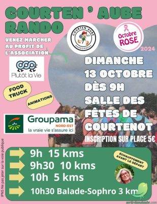 Courten&rsquo;Aube randonnée Octobre Rose - 0
