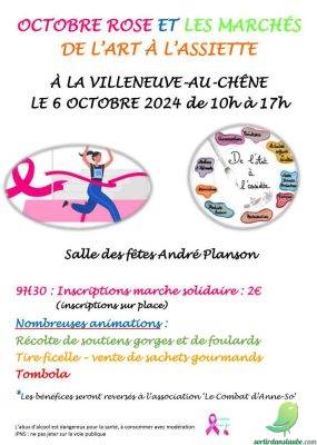 Marché de l&rsquo;art à l&rsquo;assiette et Octobre Rose. - 0