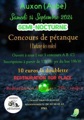 Concours pétanque semi nocturne - 0