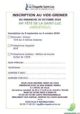 Vide grenier: la Chapelle Saint Luc - 0