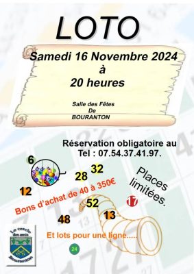 Loto du cercle des Amis de Bouranton - 0
