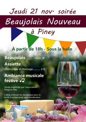 Soirée Beaujolais Nouveau à Piney - 0