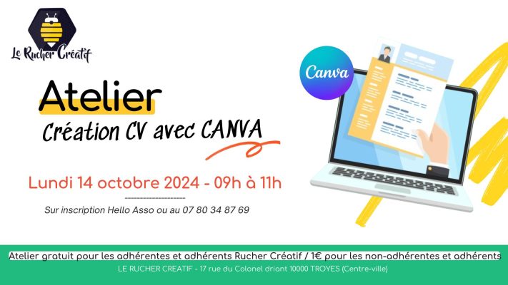Atelier Création CV avec Canva - 0