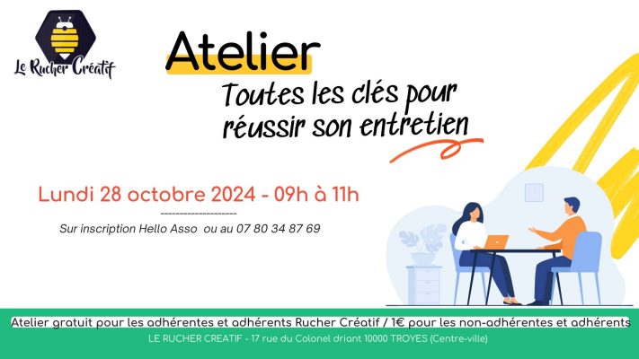 Atelier « Toutes les clés pour un entretien » - 0