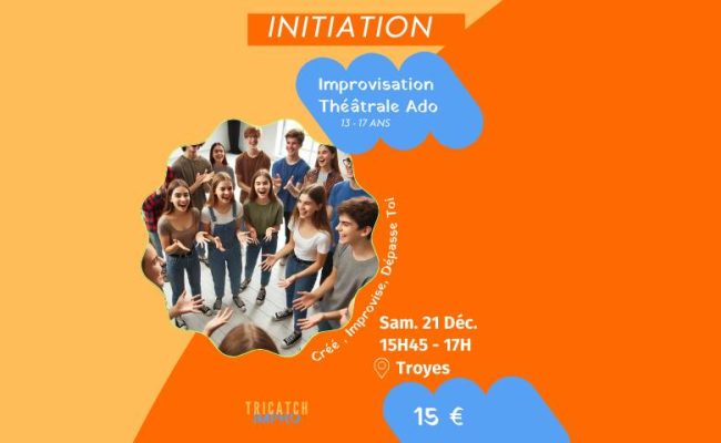 Initiation à l&rsquo;improvisation théâtrale pour ados (13-17 ans) - 0