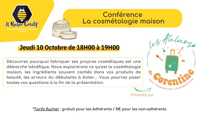 Conférence la cosmétologie maison - 0