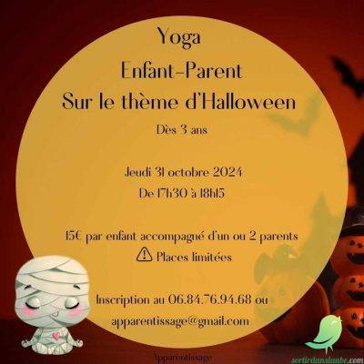 Yoga enfant parent sur le thème d&rsquo;Halloween - 0