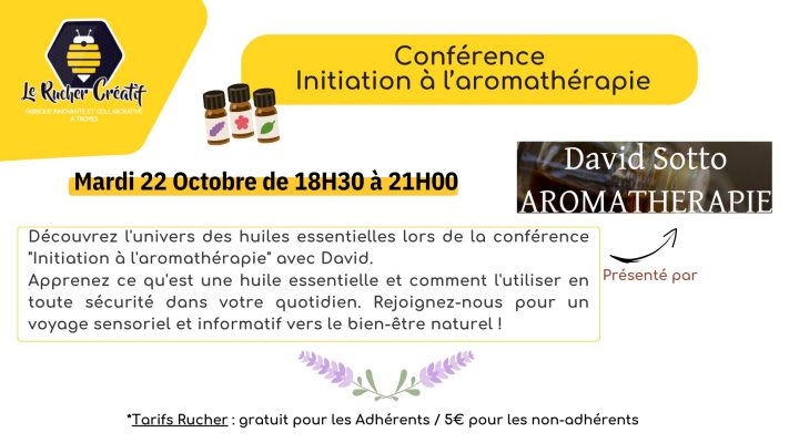 ANNULÉE! Conférence Initiation à l&rsquo;aromathérapie - 0