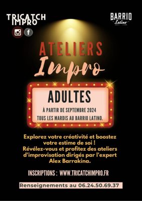 Tricatch Impro :  Atelier d&rsquo;improvisation Adulte chaque mardi - 0