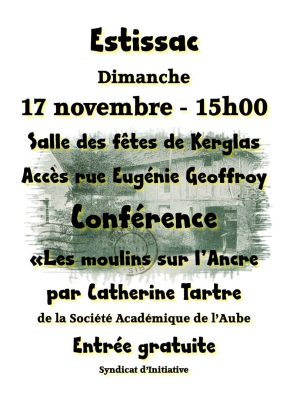 Conférence sur les moulins de l&rsquo;Ancre - 0