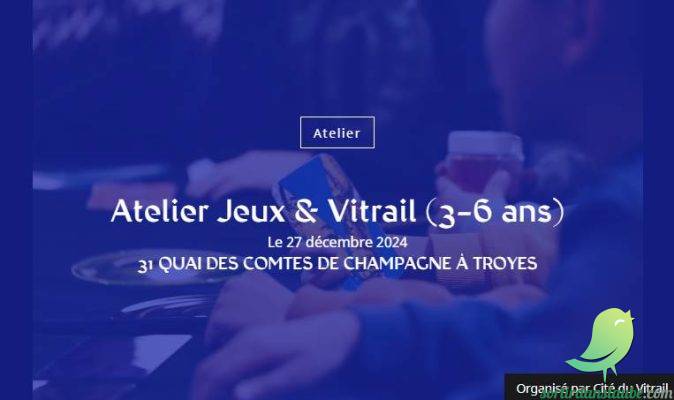 Atelier Jeux & Vitrail (3-6 ans) - 0