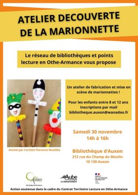Atelier découverte de la marionnette ! - 0