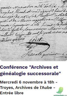  Conférence : Archives et généalogie successorale - 0