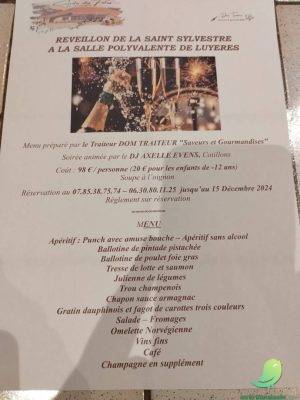 COMPLET! Réveillon de la Saint Sylvestre: Luyères - 0