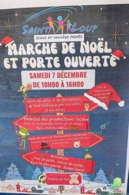Marché de Noel et porte ouverte: école Mesnil Saint Loup - 0