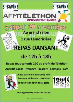 Repas dansant au profit du téléthon - 0