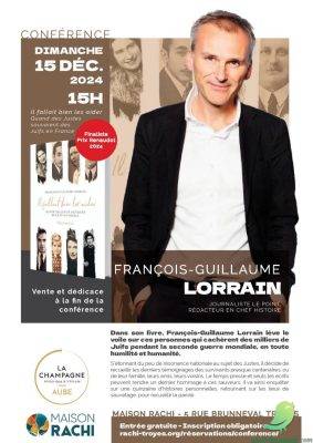 Conférence débat avec l’auteur : FRANCOIS-GUILLAUME - 0