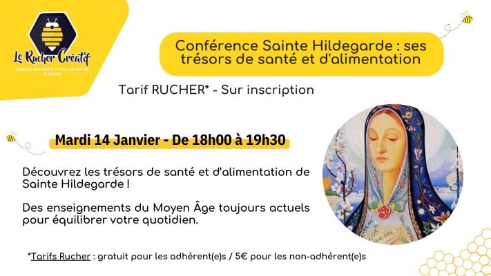 Conférence Sainte Hildegarde : ses trésors de santé et d&rsquo;alimentation - 0