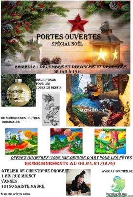 Porte ouvert chez l&rsquo;artiste peintre Christophe Drobert - 0