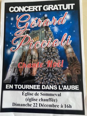 Gérard Piccioli chante Noël à l&rsquo;église de Sommeval - 0