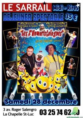 Déjeuner spectacle avec les Z&rsquo;humoristologue - 0