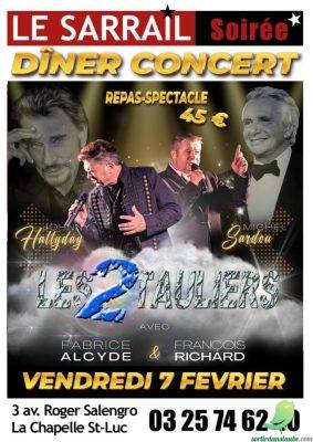 Soirée diner concert avec les 2 tauliers - 0