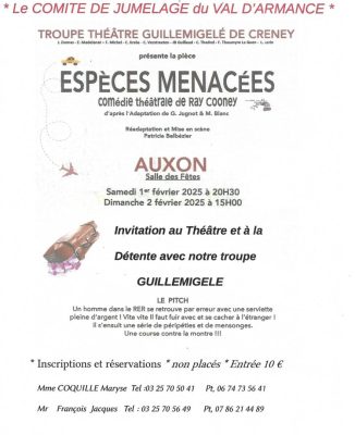 Théâtre – Espèces menacées - 1