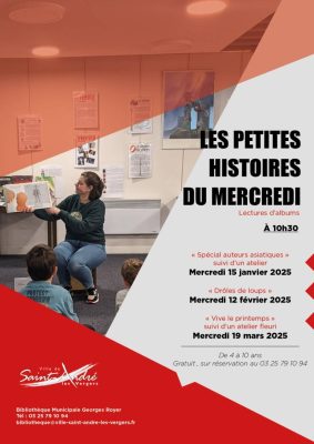BIBLIOTHÈQUE GEORGES ROYER : LES PETITES HISTOIRES DU MERCREDI - 0