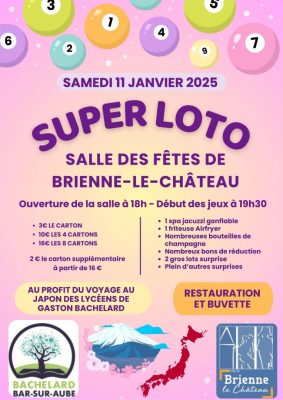 Super Loto au profit du voyage au Japon 2025 des lycéens de Gaston Bachelard - 0