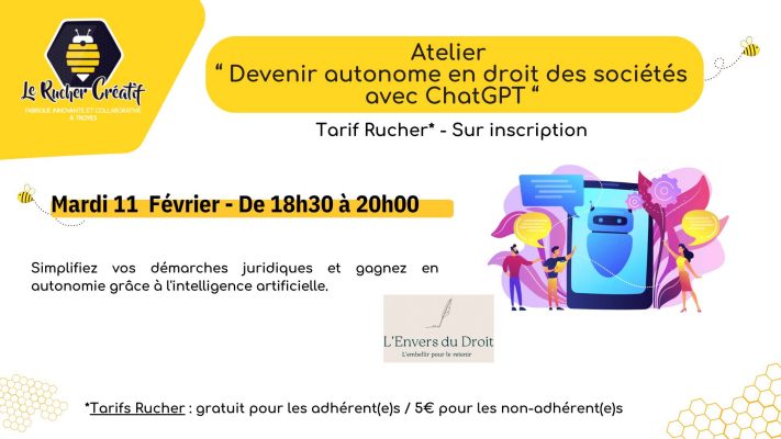 Atelier « Devenir autonome en droit des sociétés avec ChatGPT » - 0