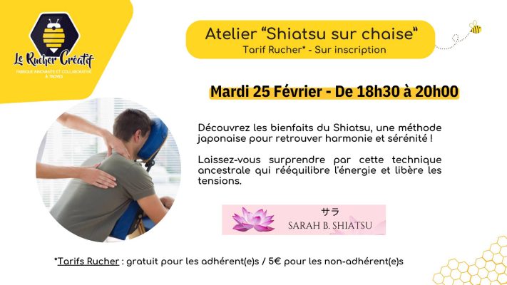 Atelier Shiatsu sur chaise - 0