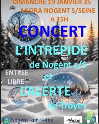 Concert de L&rsquo;Intrepide de Nogent sur Seine et L&rsquo;harmonie de l&rsquo;Alerte de Troyes - 0