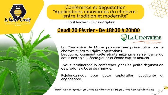 Conférence et dégustation « Applications innovantes du chanvre » - 0