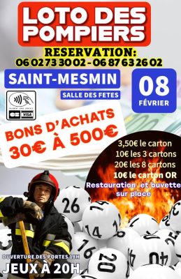 Loto des sapeurs pompiers Saint Mesmin - 0