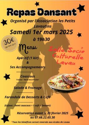 Repas dansant organisé par l&rsquo;association les Petits Lavautins - 0