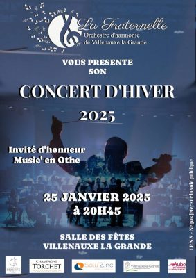 Concert d&rsquo;hiver 2025 LA FRATERNELLE Orchestre d&rsquo;Harmonie de Villenauxe - 0