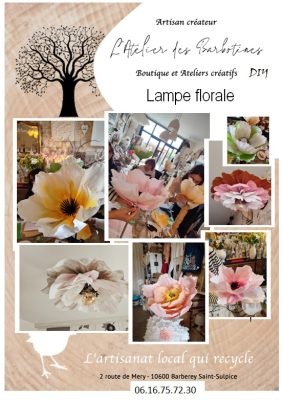 Atelier créatif DIY « Lampe et suspension Florale en papier » - 0