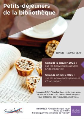 BIBLIOTHÈQUE GEORGES ROYER : PETITS-DEJEUNERS DE LA BIBLIOTHEQUE - 0
