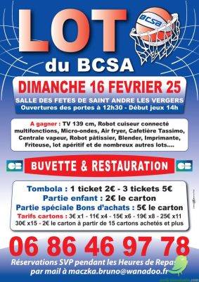 Complet! Loto BCSA - 0