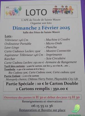 COMPLET! Loto Sainte Maure - 0