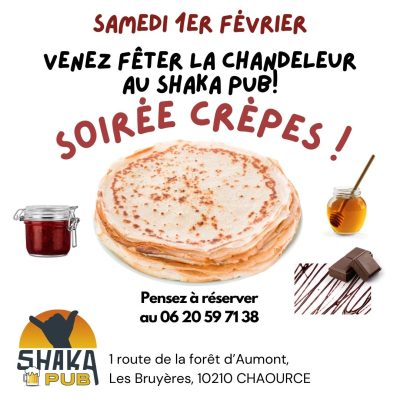 Soirée CREPES. Fêtez la chandeleur au SHAKA PUB - 0